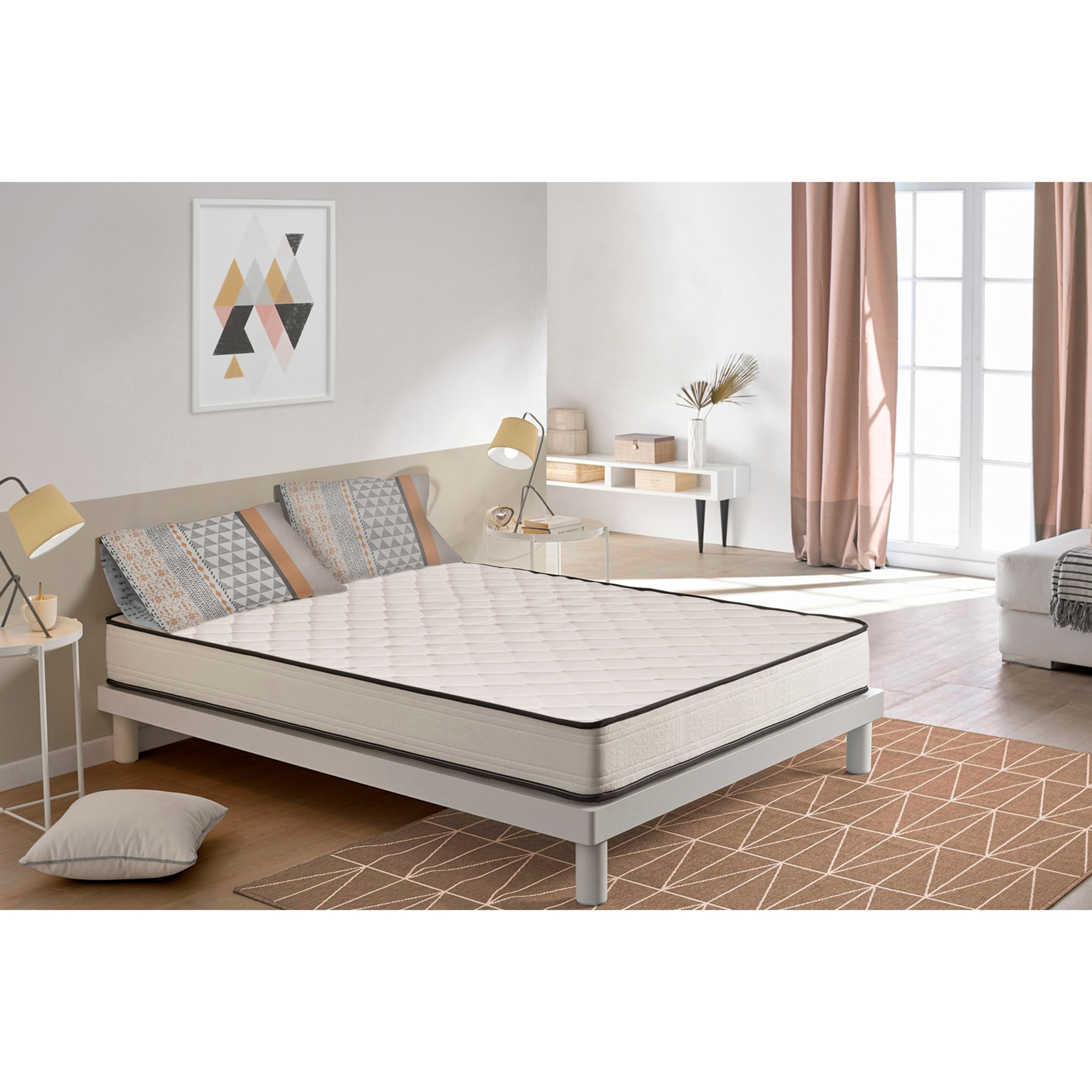 Matelas Slim Max, 15 cm, 2 places - Moonia