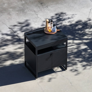 Module de cuisine extérieure acier 2 portes L80cm KEA
