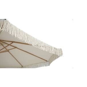 Parasol droit avec frange Ø2,7m - crème - SUNSET