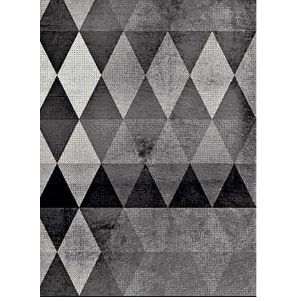 Tapis salon et chambre tissé motif géométrique KEJU