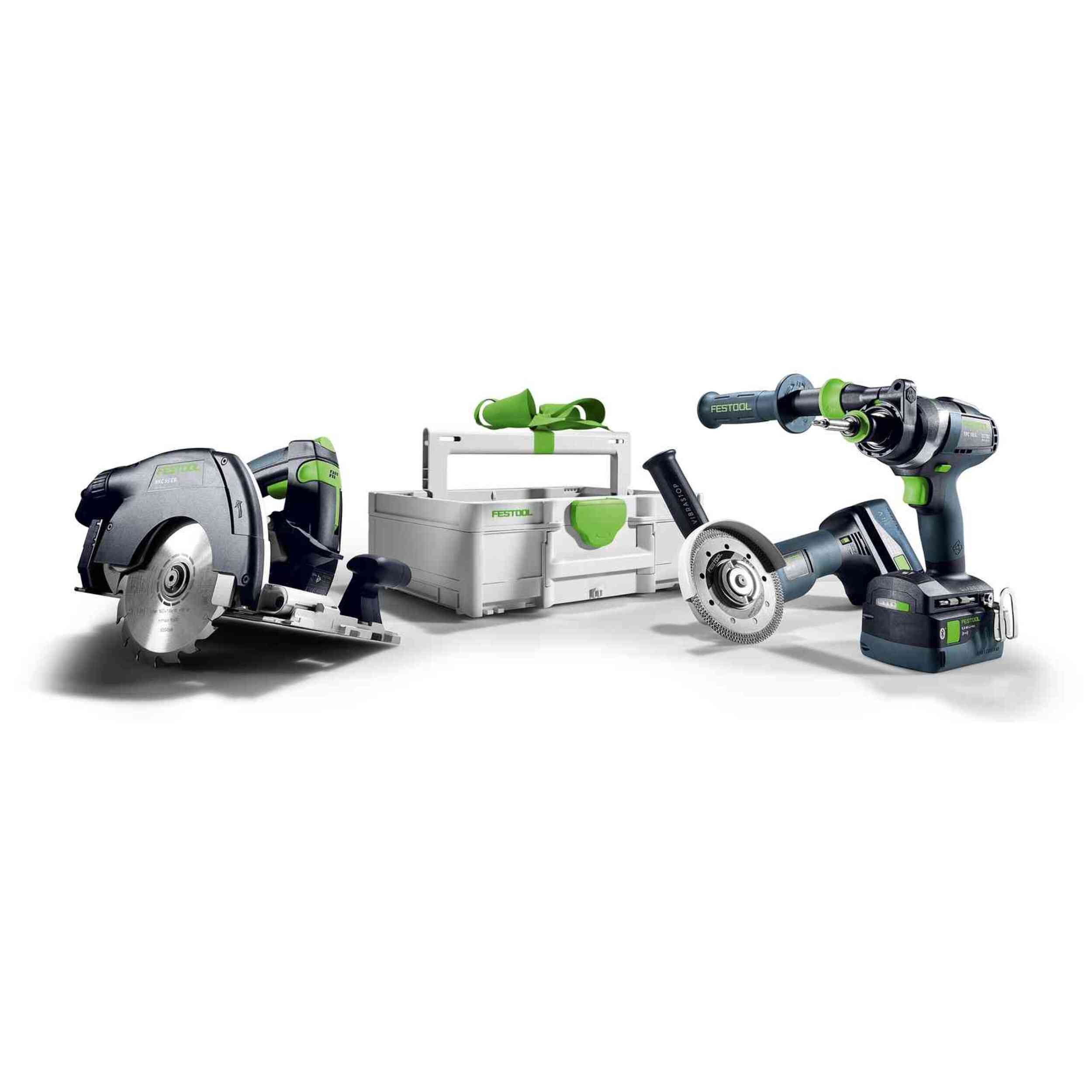 Kit Combo sans fil FESTOOL Menuiserie - HKC 55 + TPC 18 + AGC 18 + TB M 137 - 578025