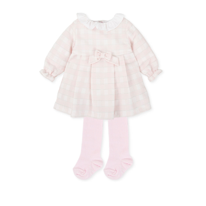 Vestido con leotardos - Rosa