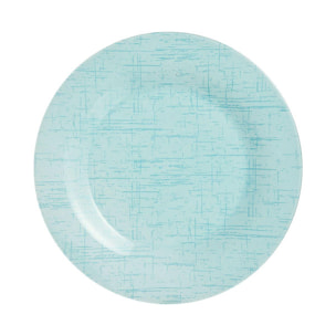 Assiette plate turquoise 25 cm Poppy - Luminarc