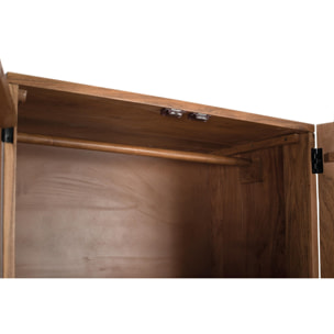 Armario de Madera de Acacia 90 Cm Estilo Étnico Moderno