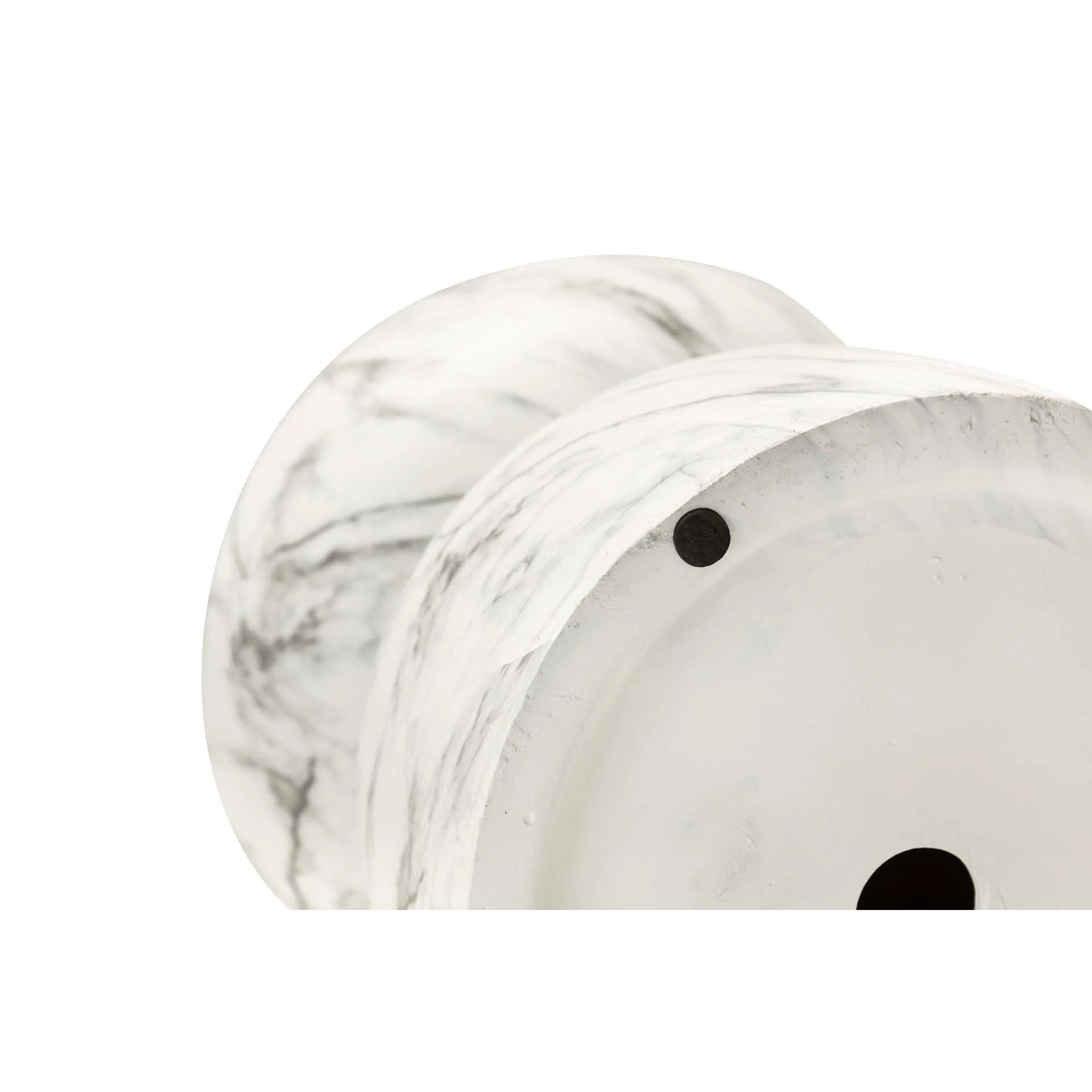 Mesa Auxiliar Taburete Blanco Sedit 41x41x47 Cm