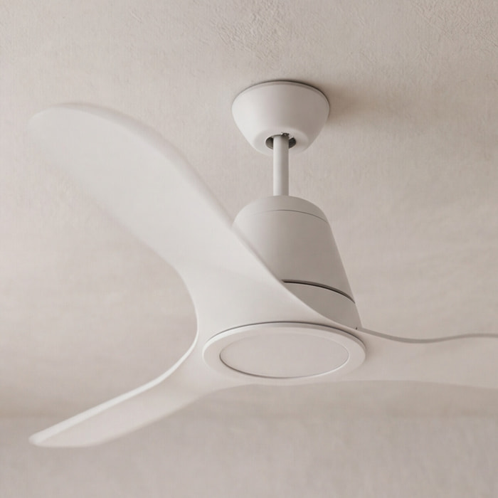 Forlight Ventilador IP20 Tiga LED 18.9W 3000K Blanco brillante Transparente