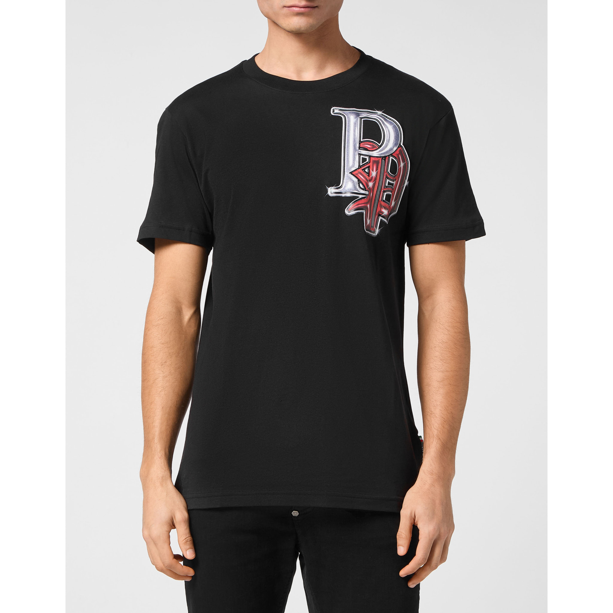 PHILIPP PLEIN T-Shirt Round Neck SKULL