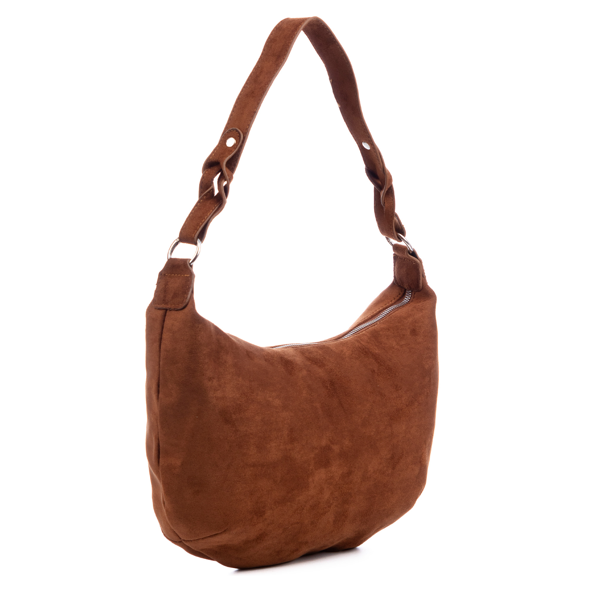 Atessa bolso bandolera de piel auténtica gamuza.