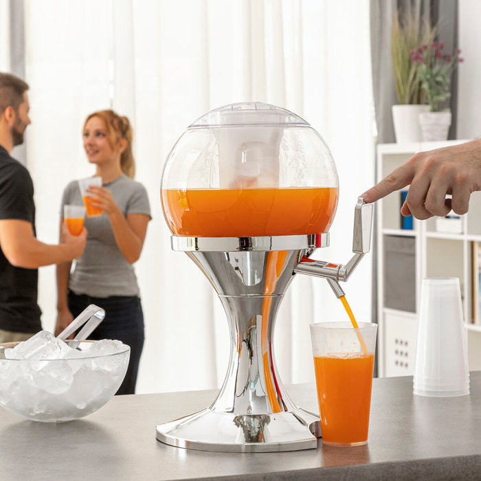 Pack distributeur de bière réfrigérant InnovaGoods et 2 lunettes de soleil enroulables Sunfold Spain Black