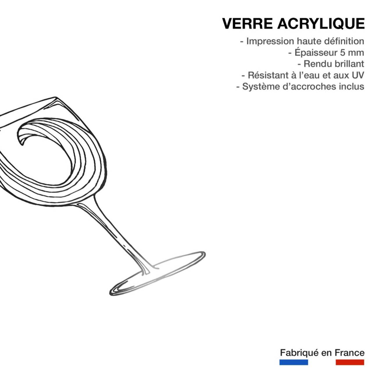 Tableau vin des landes Tableau plexiglas