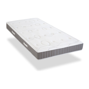 Ensemble Matelas Intuition & Sommier KIT15, Mémoire de Forme, technologie Tri-Lattes, Soutien Ferme, Mousse Haute Densité Recyclée