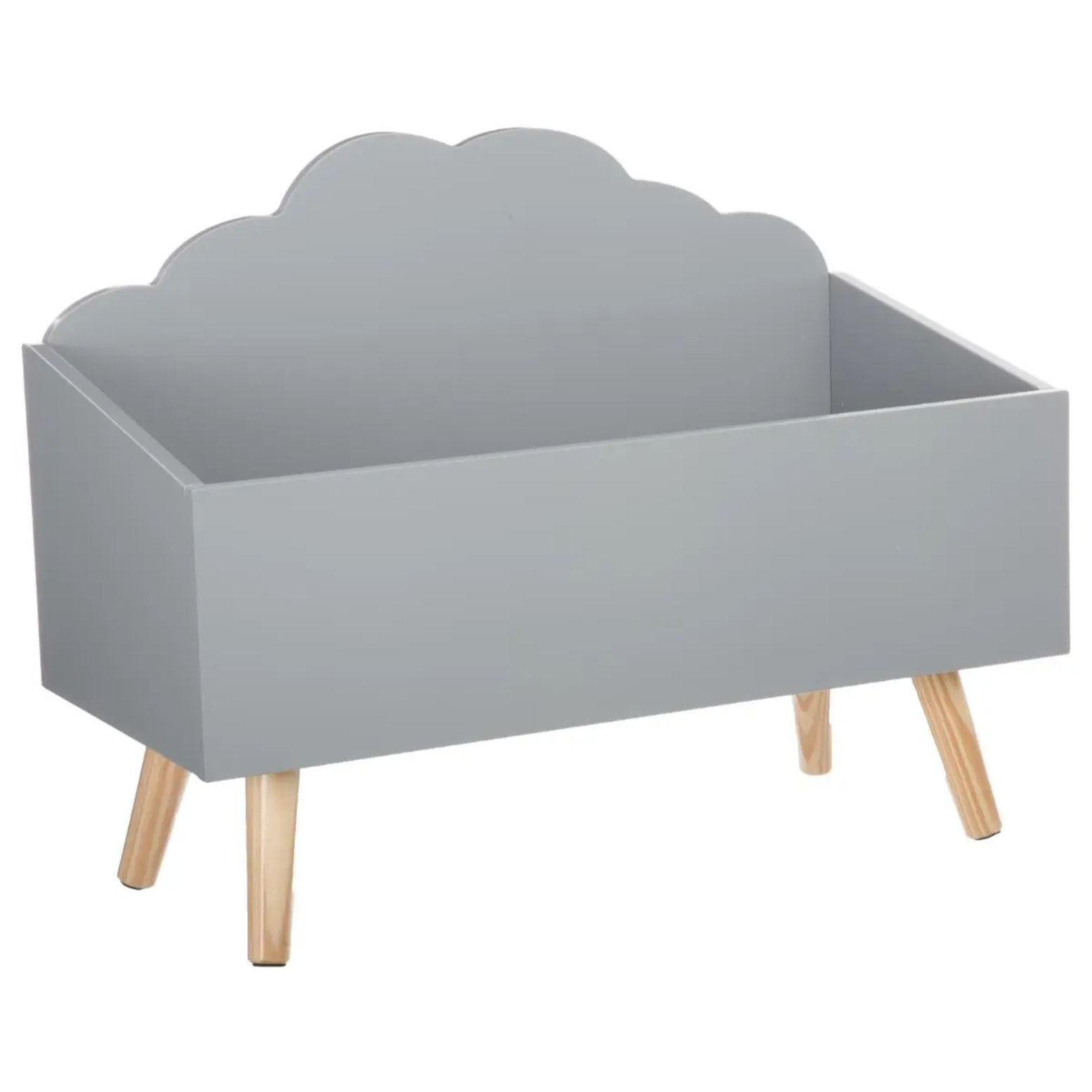 Coffre enfant "Nuage" gris