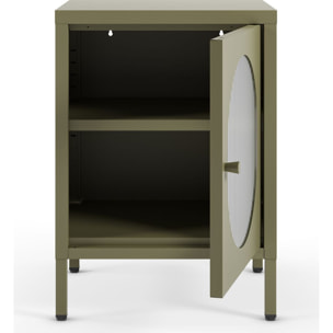 Table de chevet 1 porte en métal - YSIA