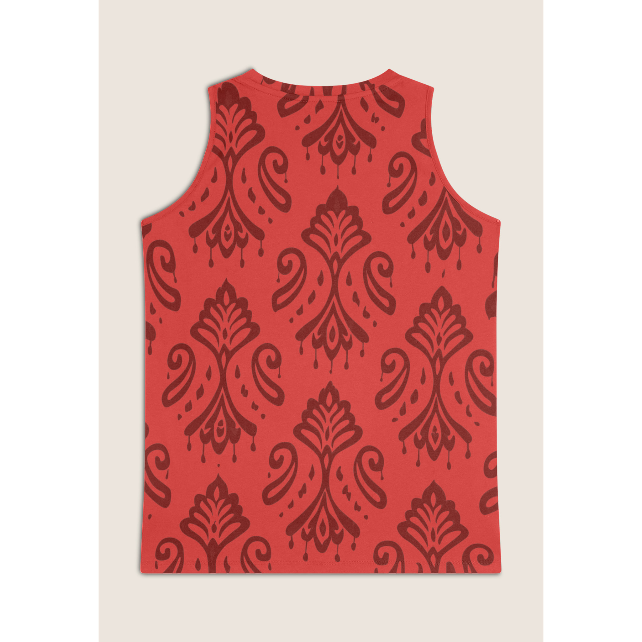 Canotta floreale svasata in jersey leggero