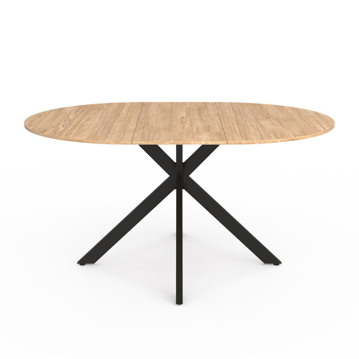 Table repas extensible Soline - Bois / Noir