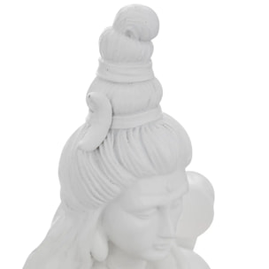 Statuette "Shiva" en résine H28cm blanc