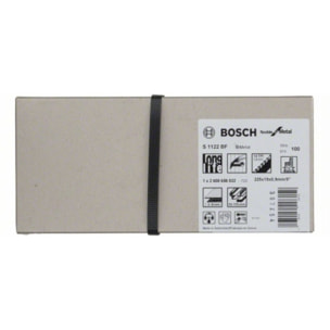 Lame scie sabre BIM S1122BF flexible Metal BOSCH 225 mm - Boite de 100 - 2608656032