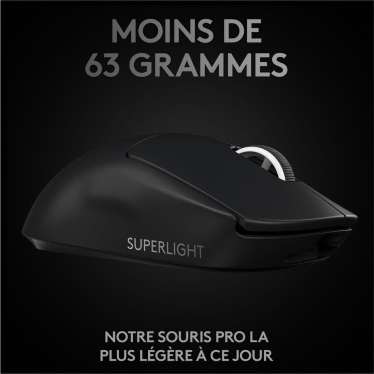 Souris Gamer Sans Fil LOGITECH G PRO X SUPERLIGHT- Noire