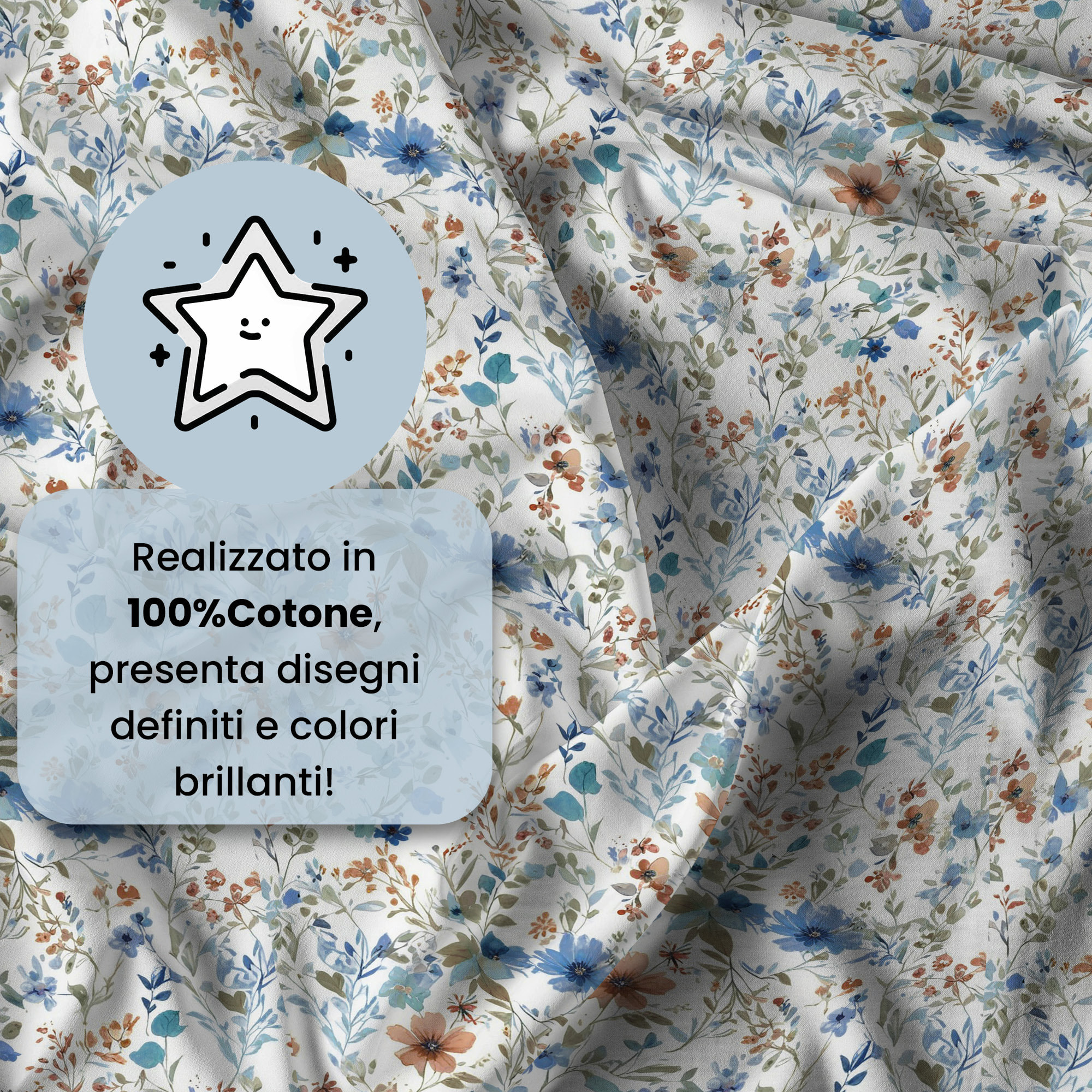 PARURE COPRIPIUMINO IDA, 100% Cotone - ERMES