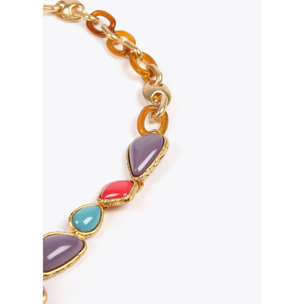 Collana combinata elementi colorati