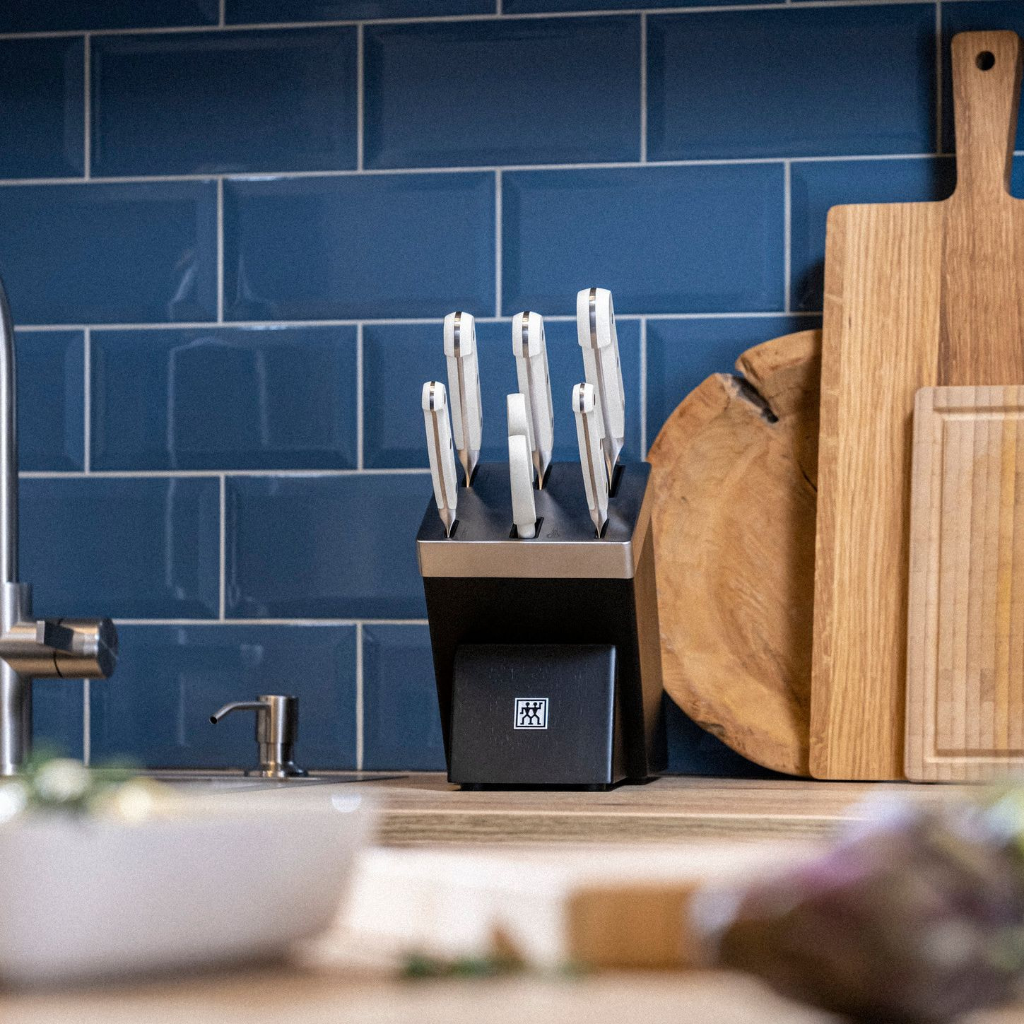 Bloc de couteaux, Sharpblock, 7 pcs, Pro Le Blanc