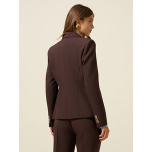 Oltre - Blazer in tessuto tecnico - Marrone