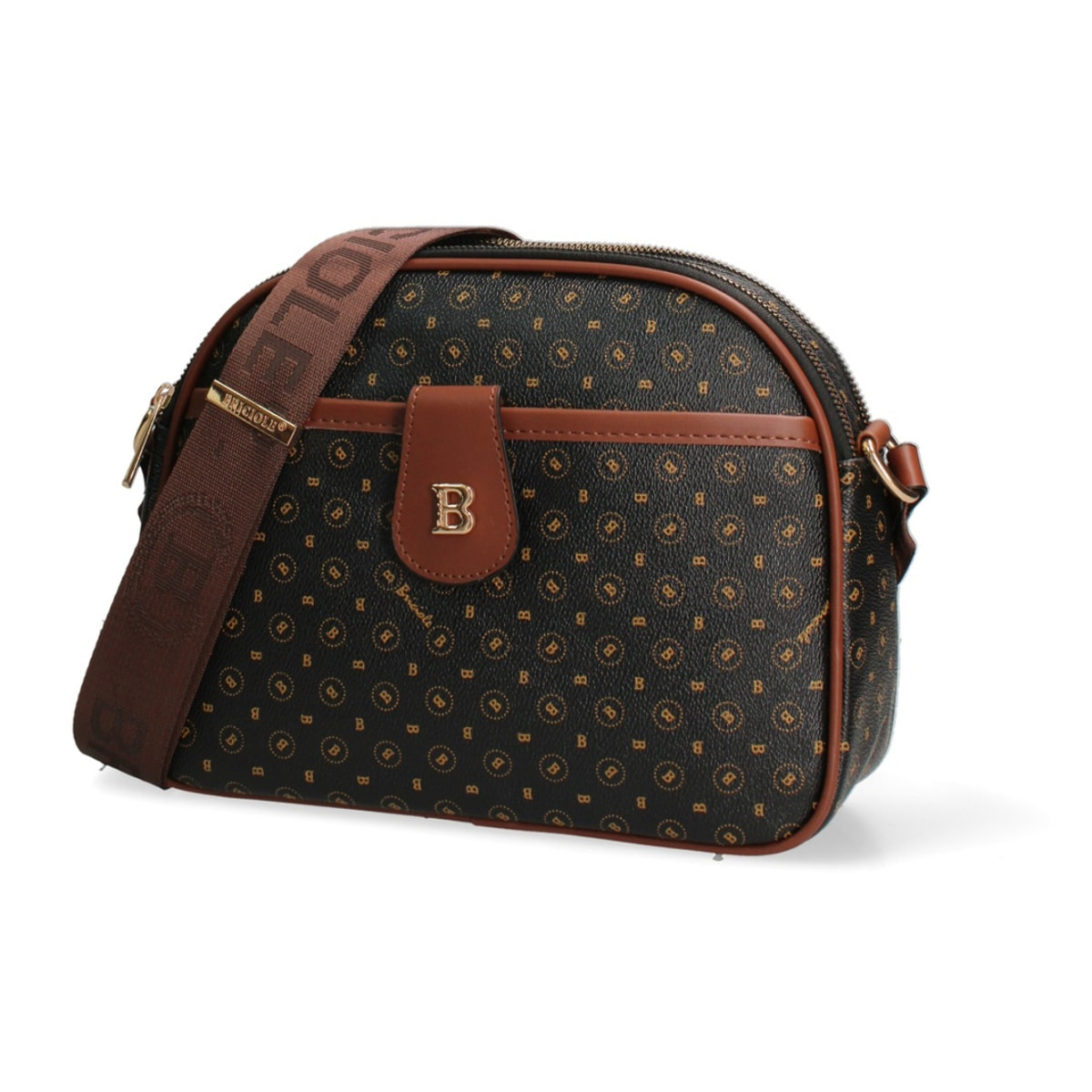 Borsa a tracolla da donna - Modello Eolanda - 100% poliuretano - 27.0 x 20.0 x 9.0 cm