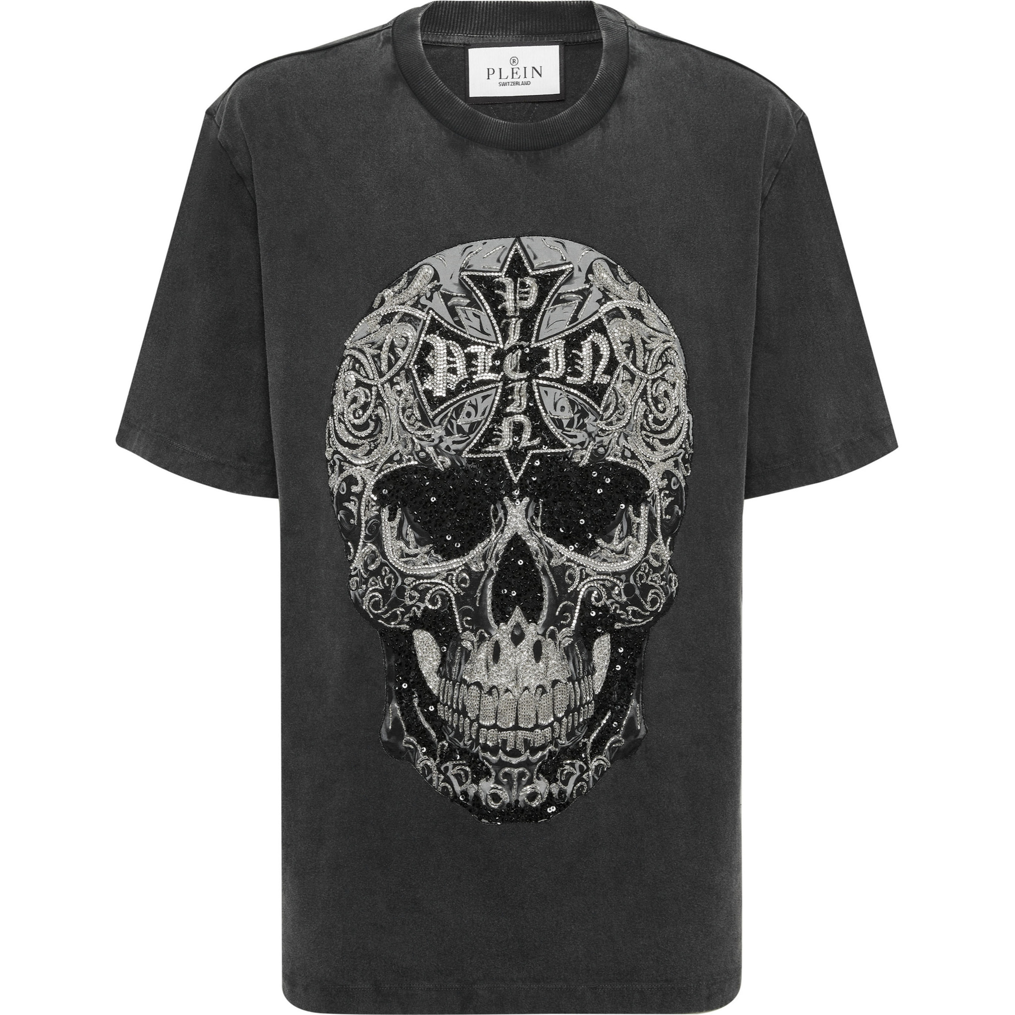 PHILIPP PLEIN T-Shirt Round Neck Ss SKULL