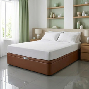 Canapé Polipiel de Luxe Marron - Incluye Montaje