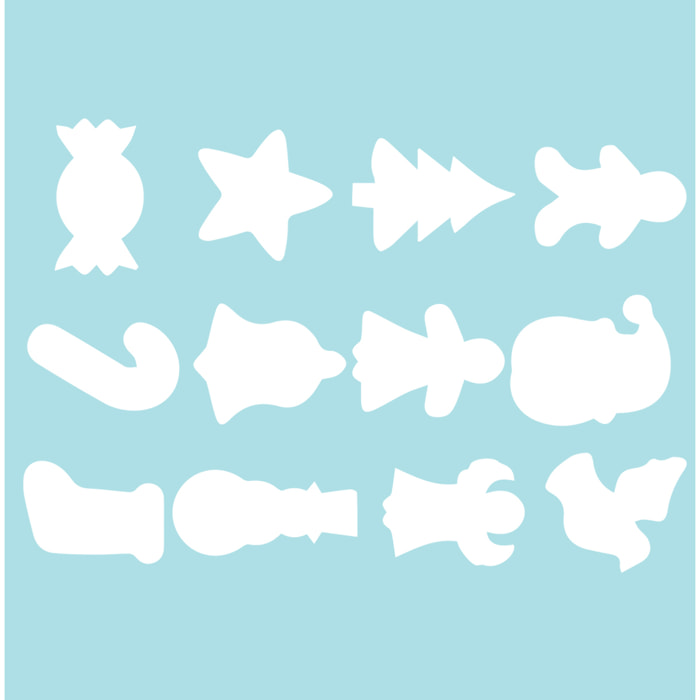 Stickers électrostatiques Noël - Autocollants adhésifs fenêtres noël - décoration fêtes