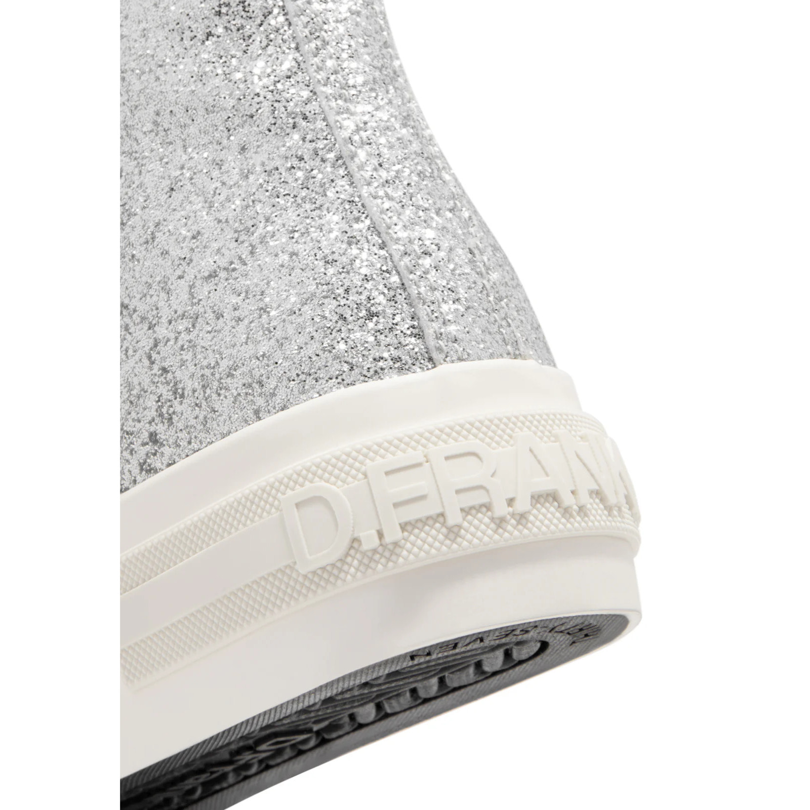 Zapatillas Altas Mujer One Way High Glitter Plata D.Franklin