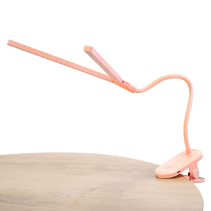 Forlight Joy Lámpara de escritorio LED portatil. Cambio de intensidad y temperatura. Brazo flexible y ángulo variable. Rosa.