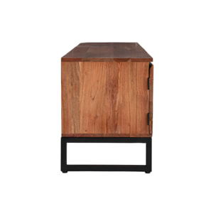 Meuble TV en bois massif L160 cm HOORN