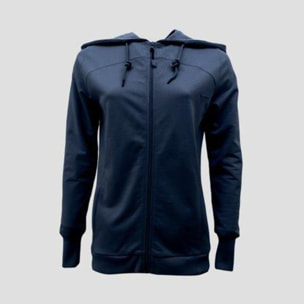 Giacca da training oversize con cappuccio blu