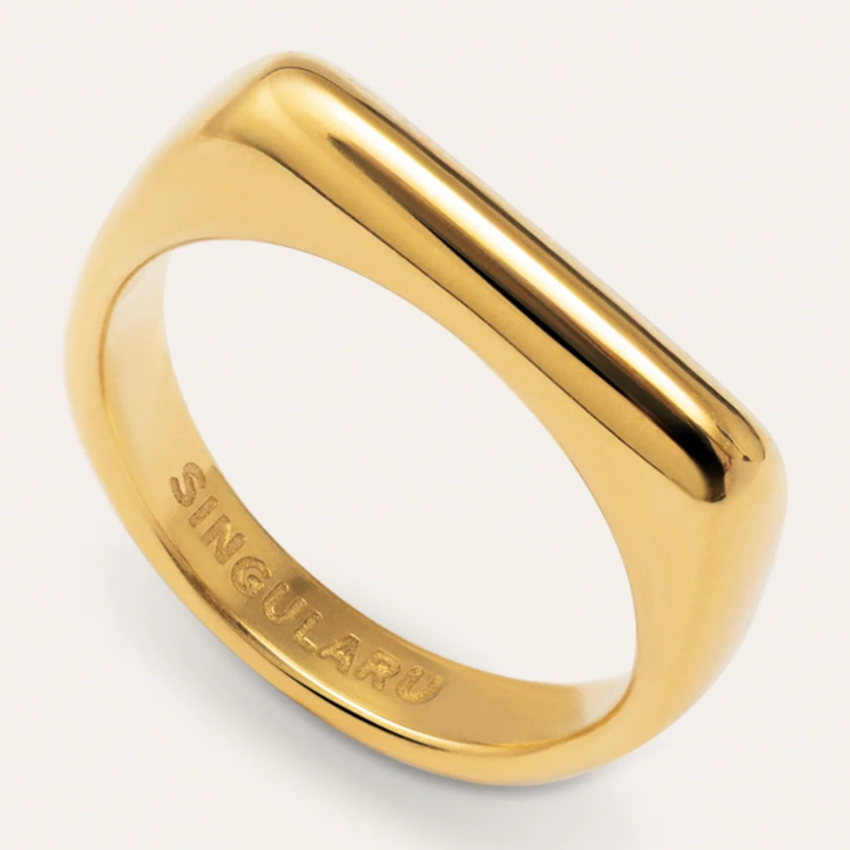 Anillo Mariana Acero Baño Oro