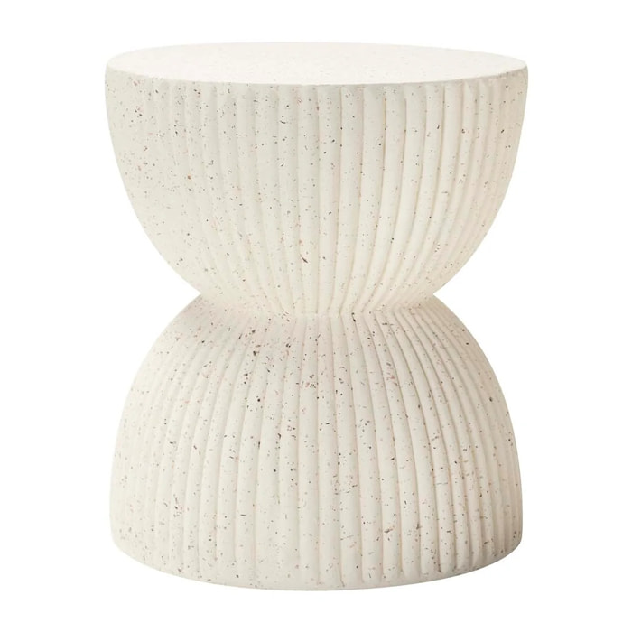 Mesa Auxiliar Taburete Blanco Sedit 38x38x46 Cm