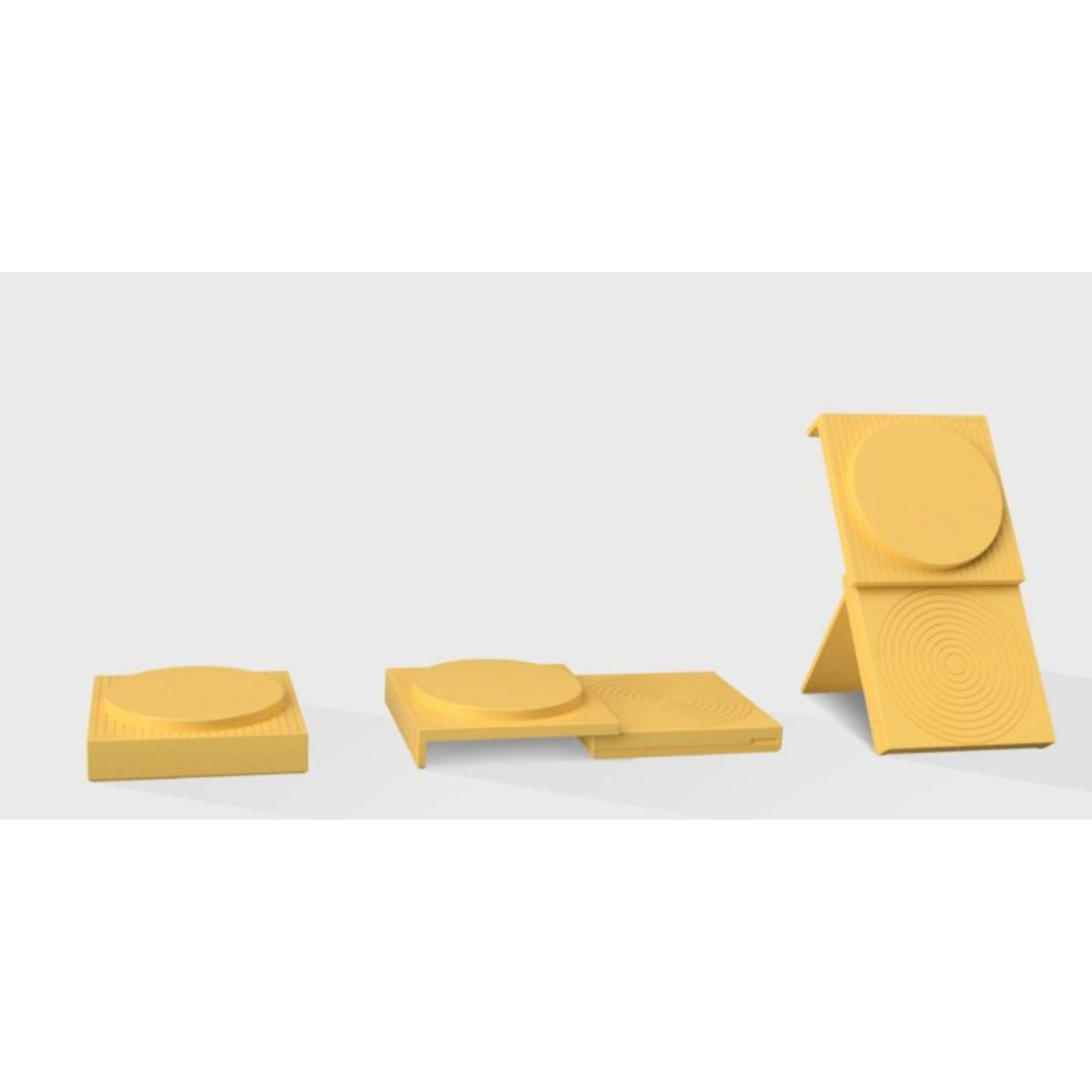 Chargeur CASYX 2 en 1  Charge rapide Qi2 USB C jaune