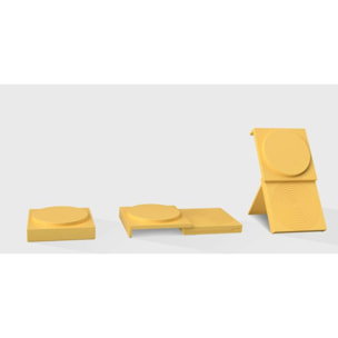 Chargeur CASYX 2 en 1  Charge rapide Qi2 USB C jaune