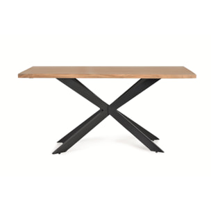 Mesas de Comedor de Madera de Acacia 180 Cm Estilo Industrial