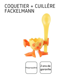 Coquetier avec cuillère Fackelmann Colors Edition