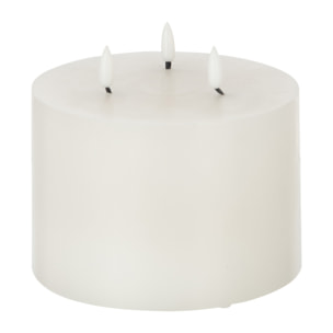 J-Line bougie 3 Flames - blanc - medium - LED