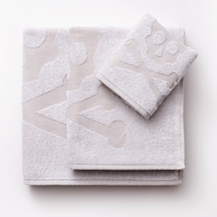 Set de toallas de baño calavera (tocador 30x50cm + manos 50x90cm + baño 70x140cm) 100%algodón blanco scalpers home