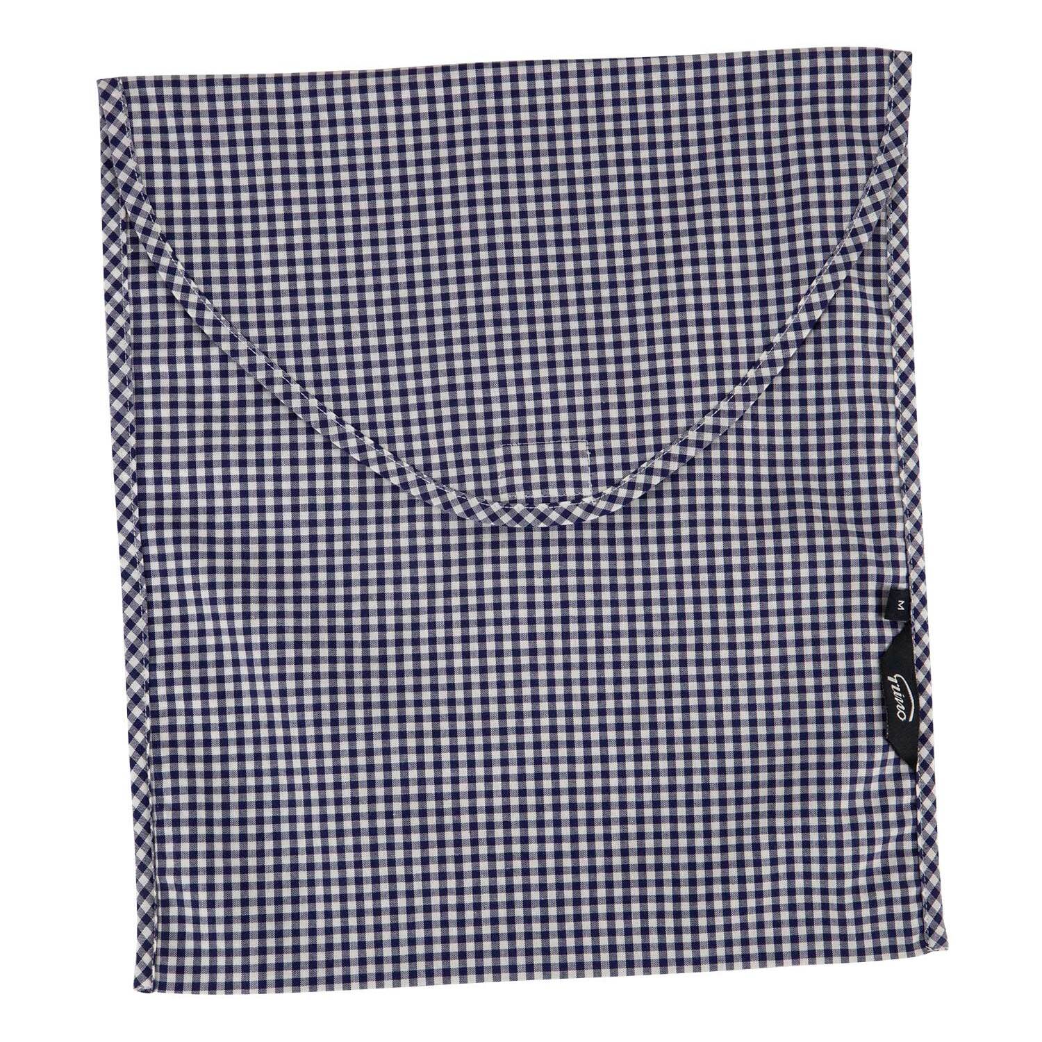 Pigiama leggero UOMO cotone quadretto bianco e blu