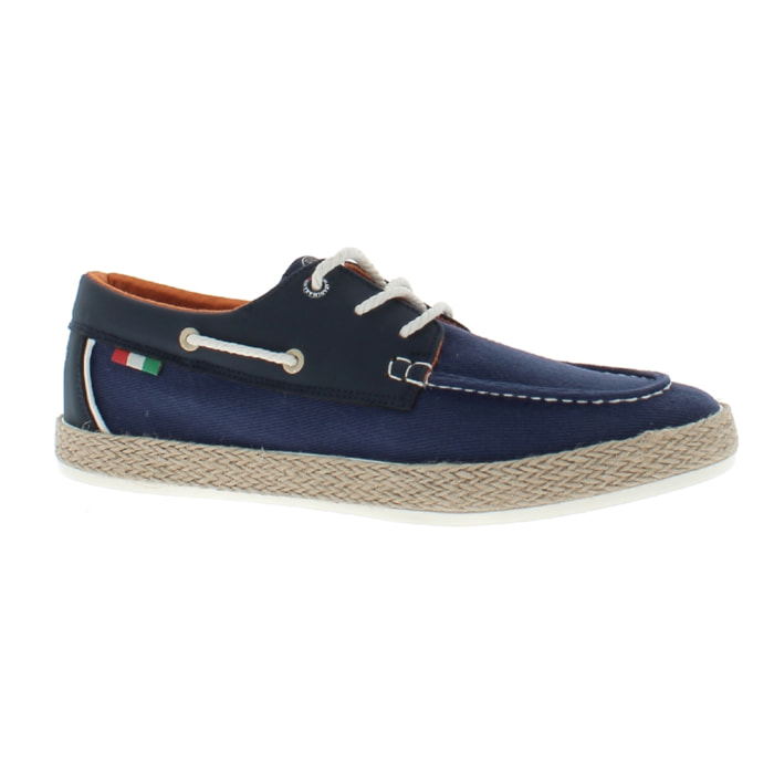 Armata di Mare Scarpe Uomo Espadrillas Stringate con Soletta Comfort AMU S24N525 Navy