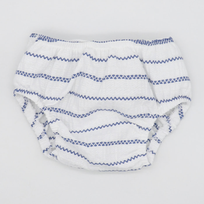 CUBREPAÑAL RAYAS ZIGZAG AZULÓN