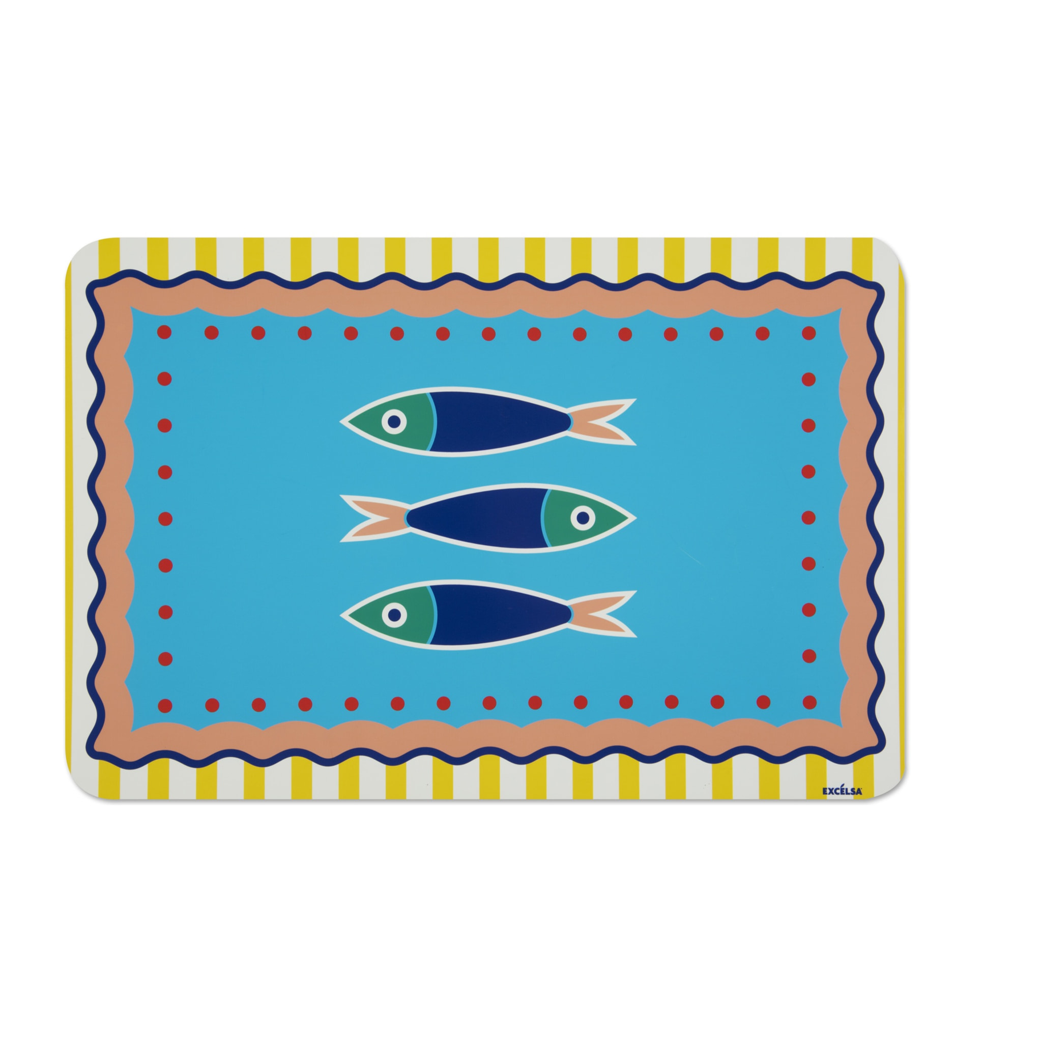 Set de 6 sets de table rectangulaires Excelsa – Corfù, Polypropylène Multicolore