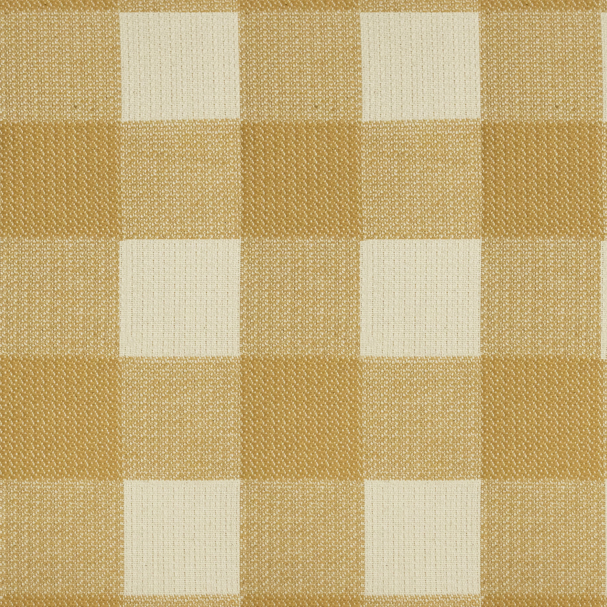 Housse de coussin jacquard 45x45 cm Vichy Moutarde