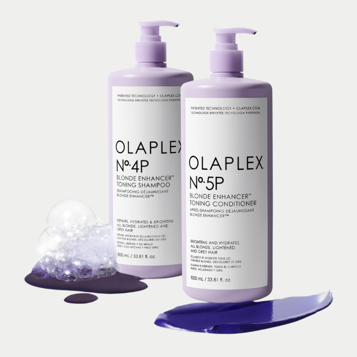 OLAPLEX Kit Blonde Enhancer N°4P Toning Shampoo 1000ml + N°5P Blonde Enhancer Conditioner 1000ml