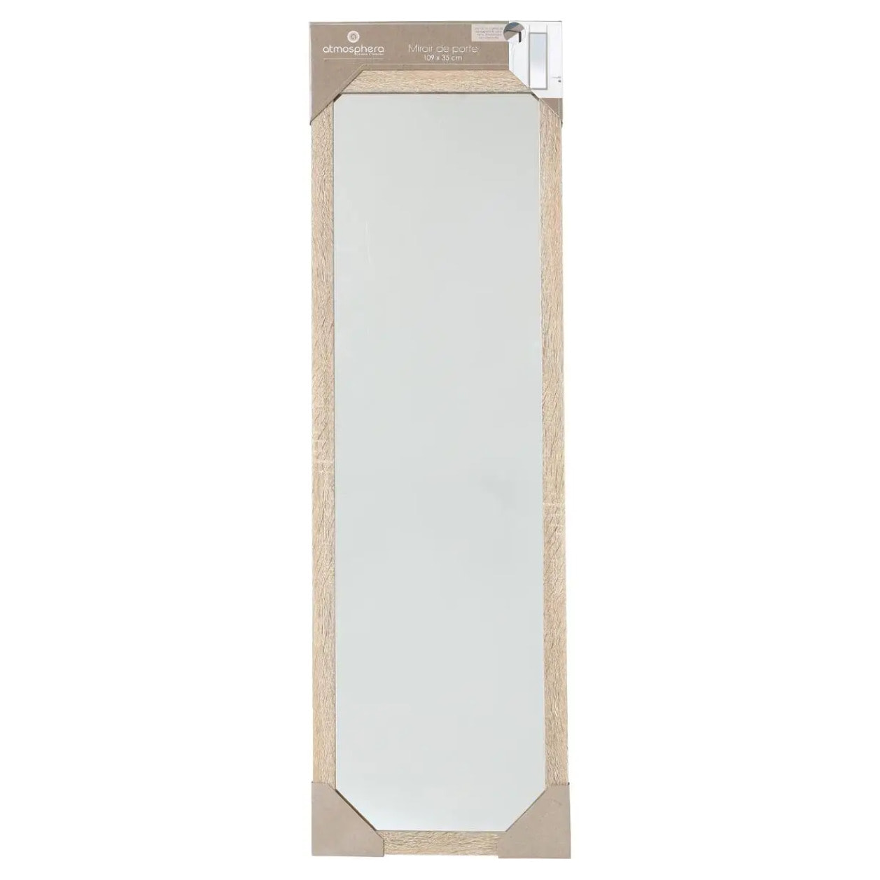 Miroir porte fibre de bois 35X109