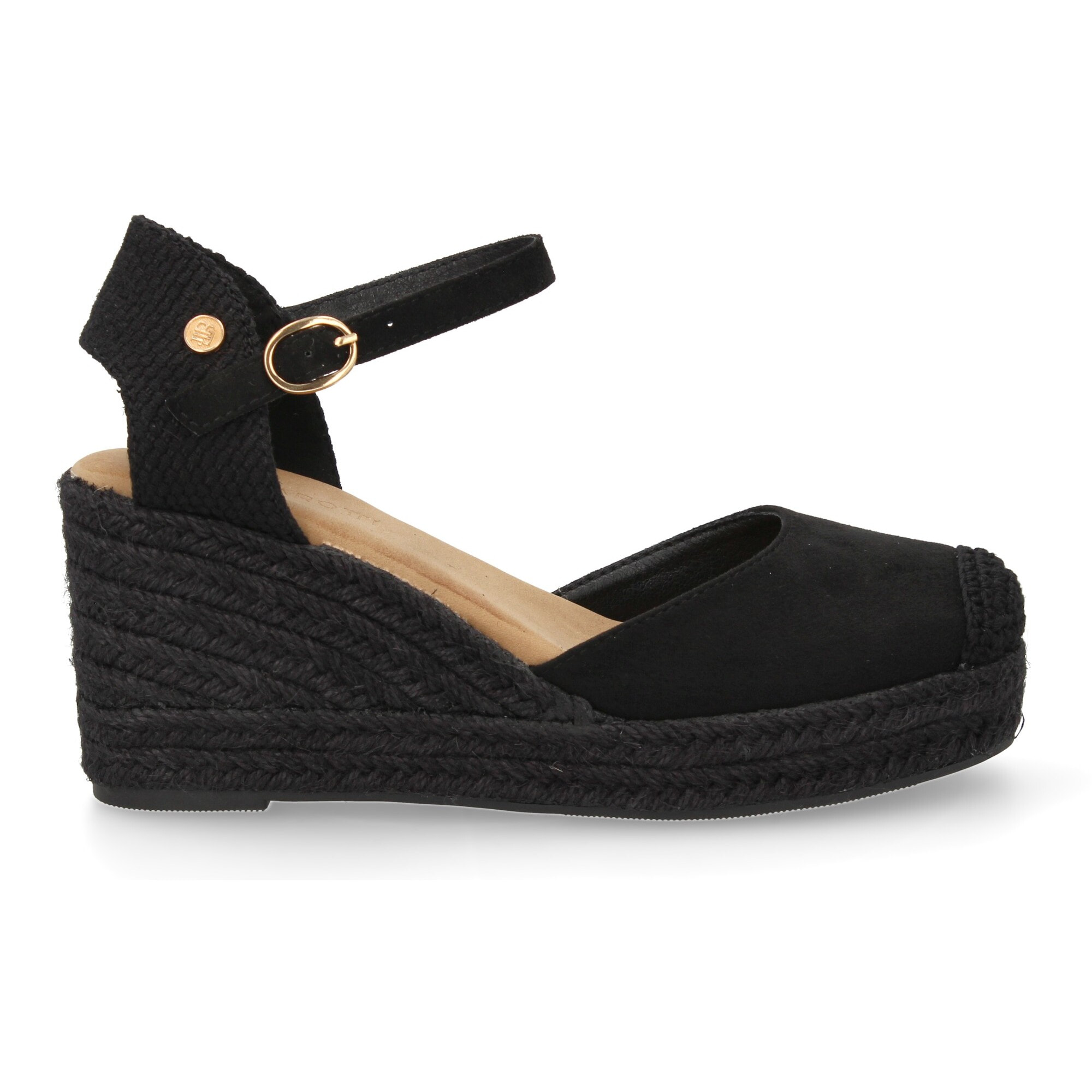 Sandalia de cuña de yute para mujer, comodas y elegantes diseño moderno con el yute en el mismo tono